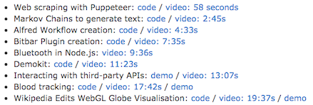 Video timestamps