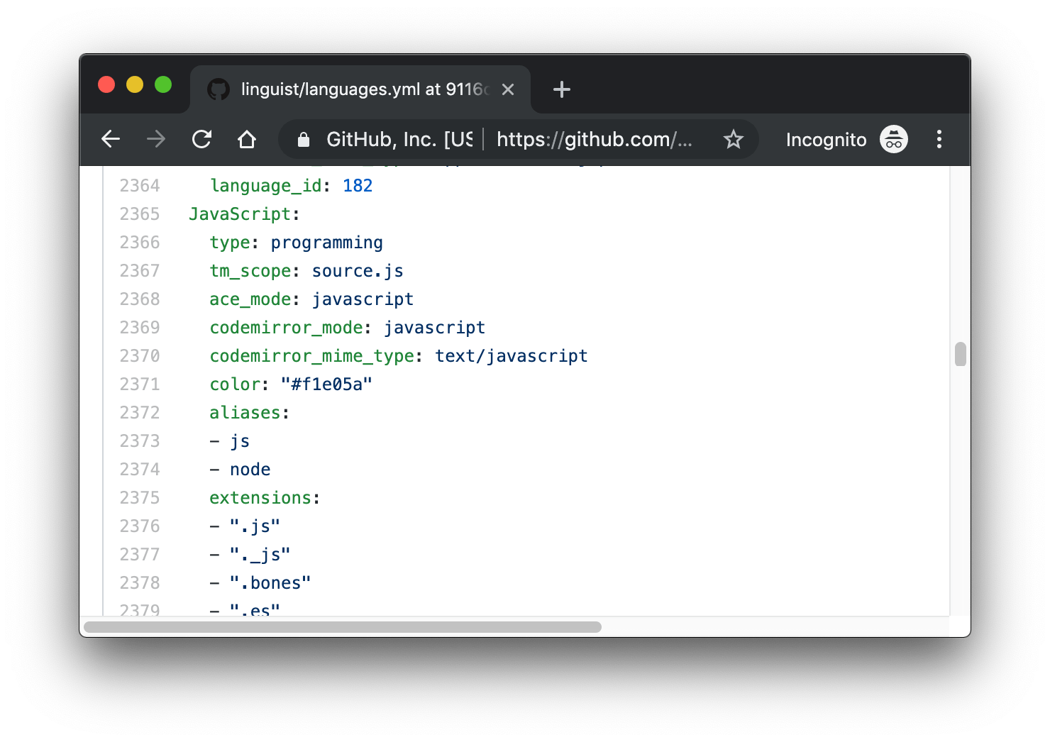 Linguist code