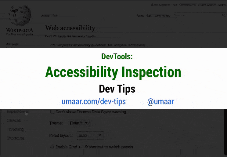 Accessibility Inspector Chrome DevTools Dev Tips