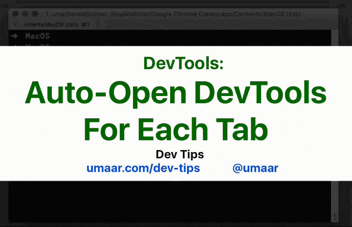 Automatically open DevTools in each new tab