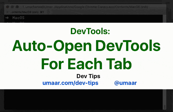 dev tools app for chrome on mac