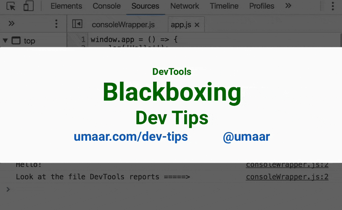 javascript - Chrome dev tools pauses on exceptions in blackboxed