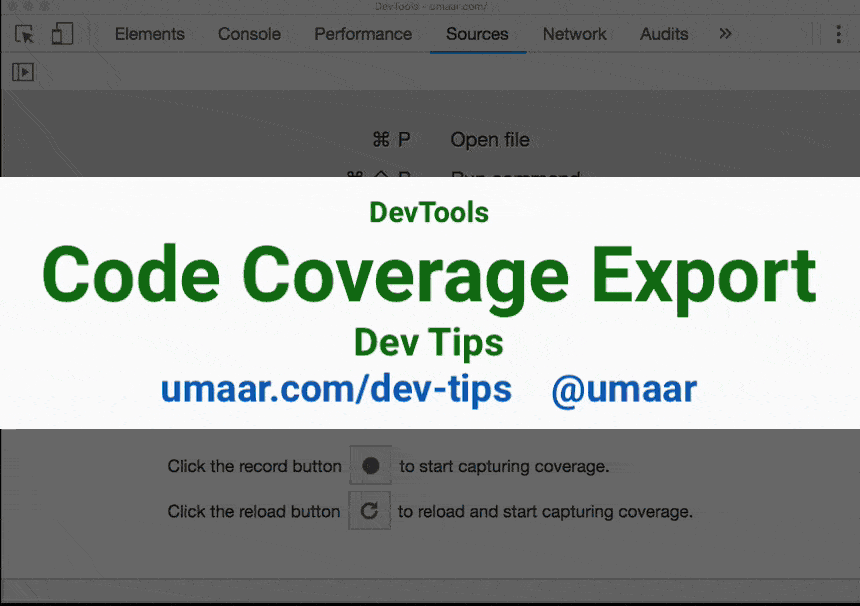 Export your raw Code Coverage Data