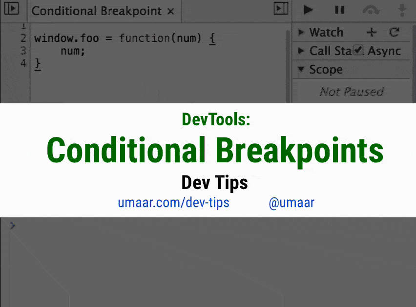 Set a breakpoint based on a certain condition