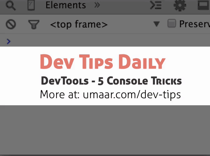 5 tricks to use in the Console Panel