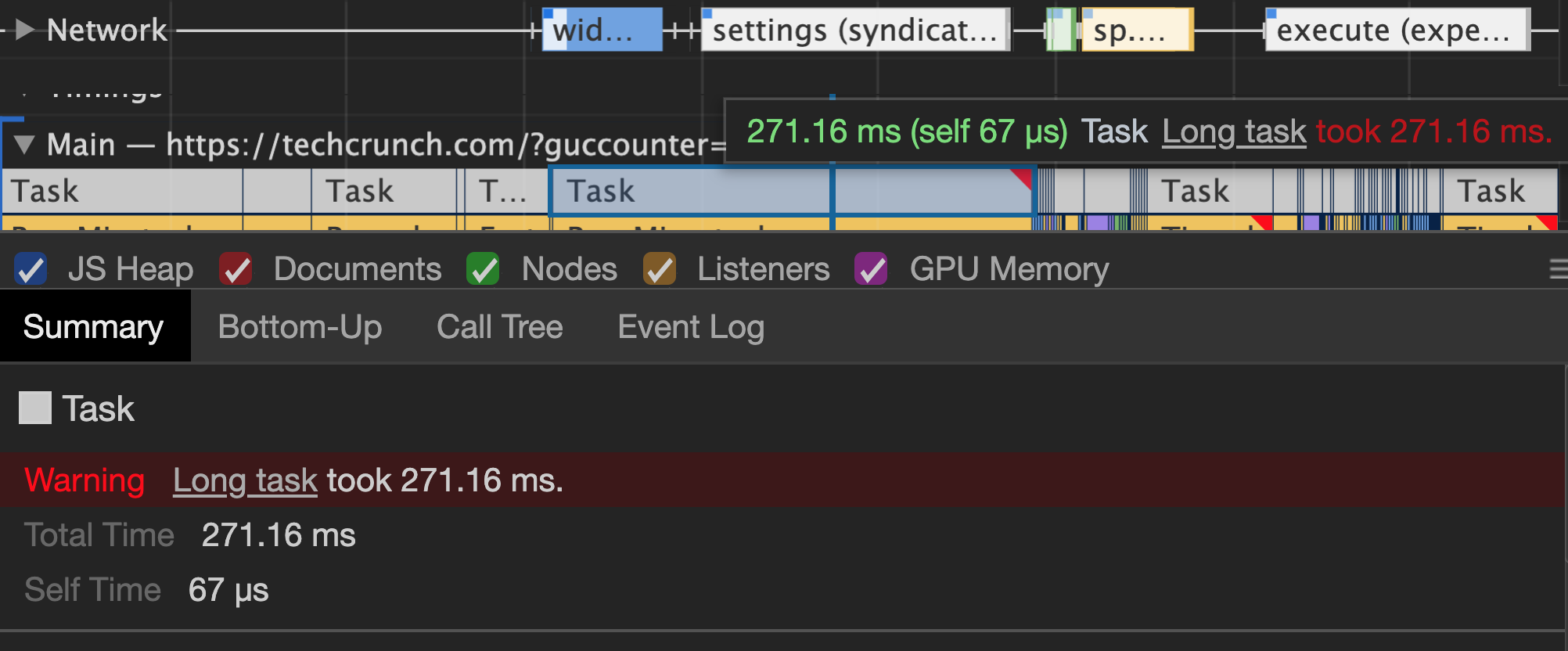 Dive into slow webpage activity with Long Task indicators