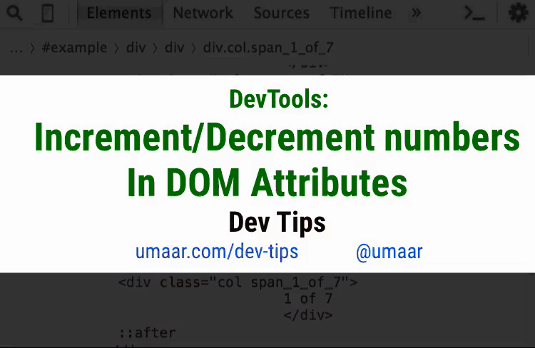 Increment and decrement numbers in DOM attributes
