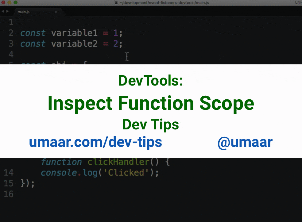 Learn more about JavaScript function scope with this inspection technique