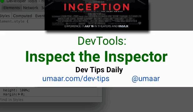 Perform Inspector inception by inspecting DevTools