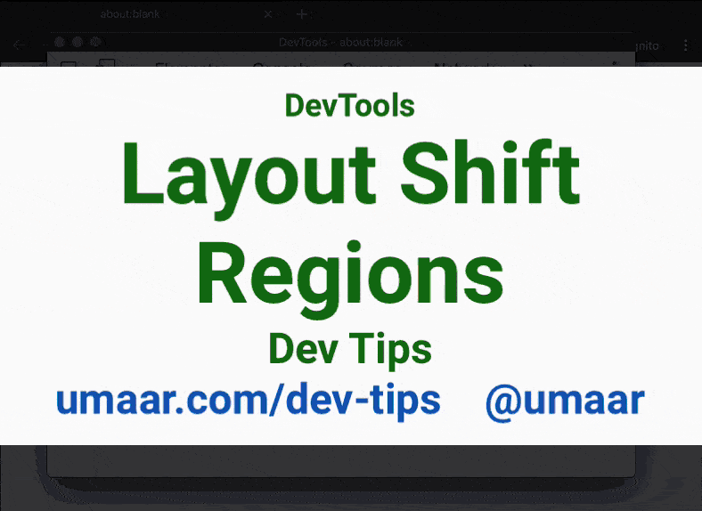 View Layout Shift Regions to improve page render performance