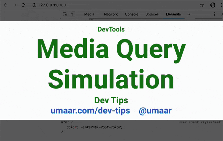 Simulate Media Query Features like prefers-color-scheme