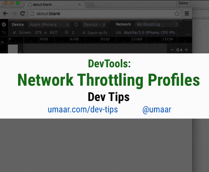 Custom Network Throttling Profiles