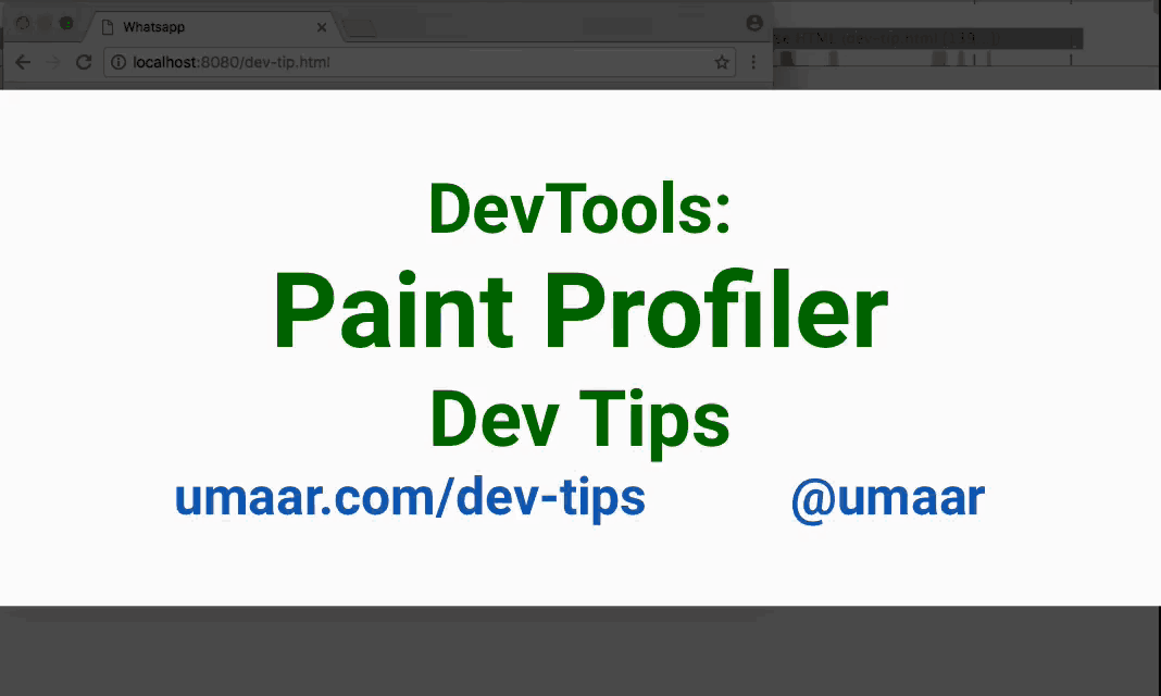 Replay how the browser drew your webpage with the Paint Profiler