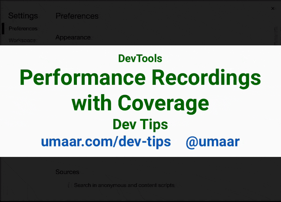 Capture Code Coverage along with Performance Recordings