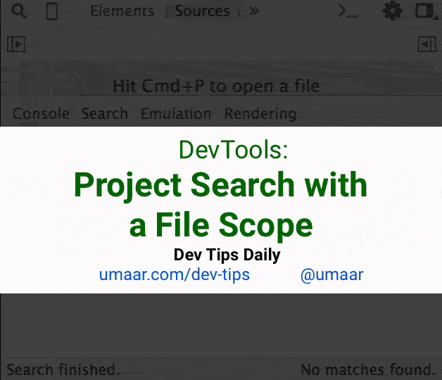 A project wide search with an optional file scope