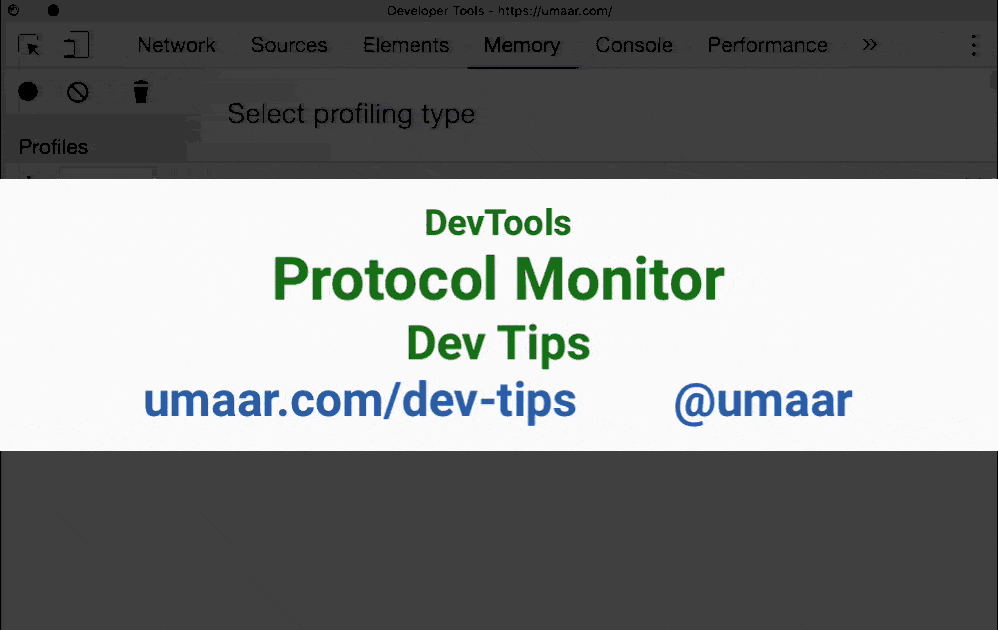 Understand how DevTools works at a deeper level with the protocol monitor