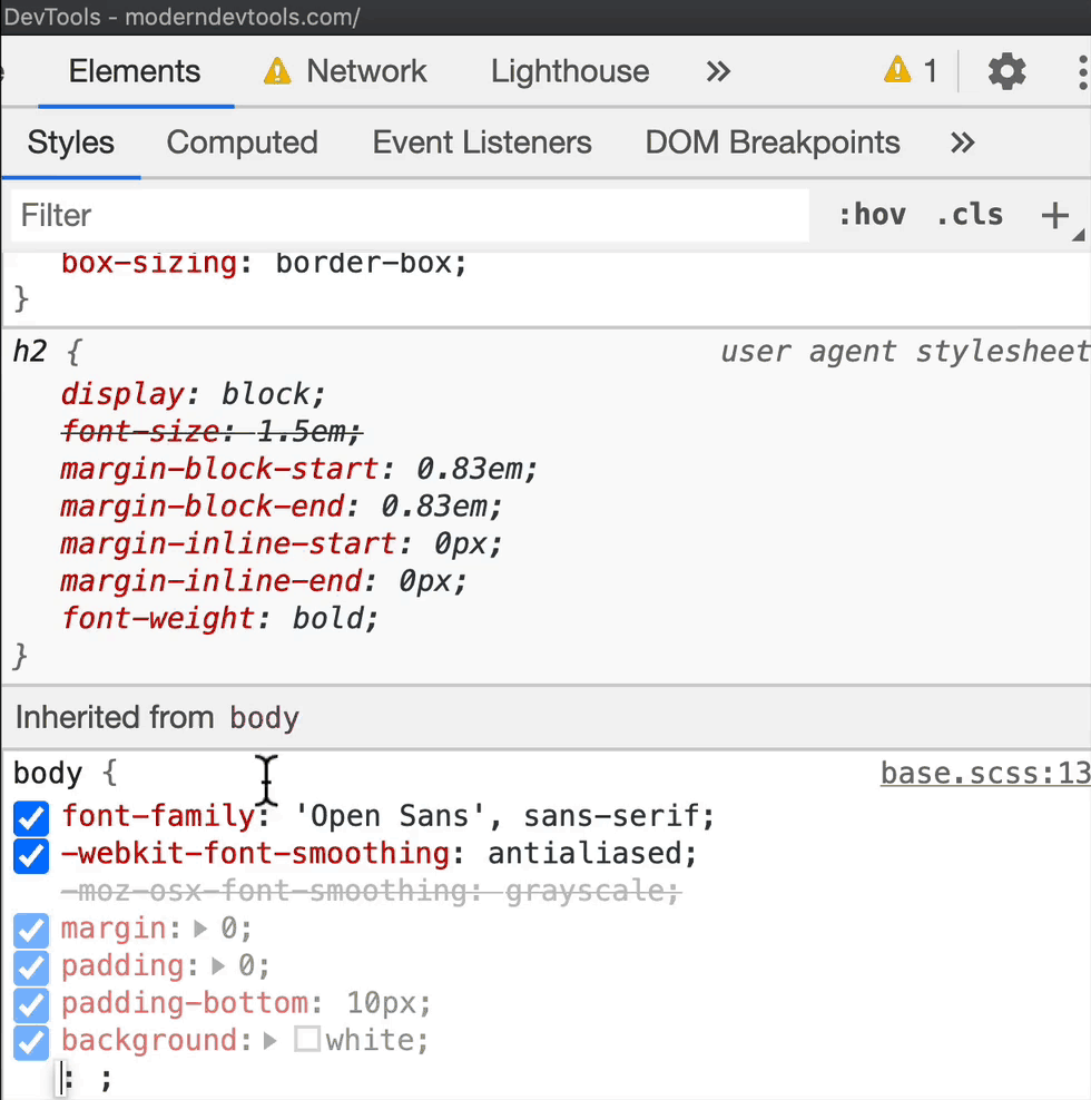 DevTools answers - What font is that?, Blog