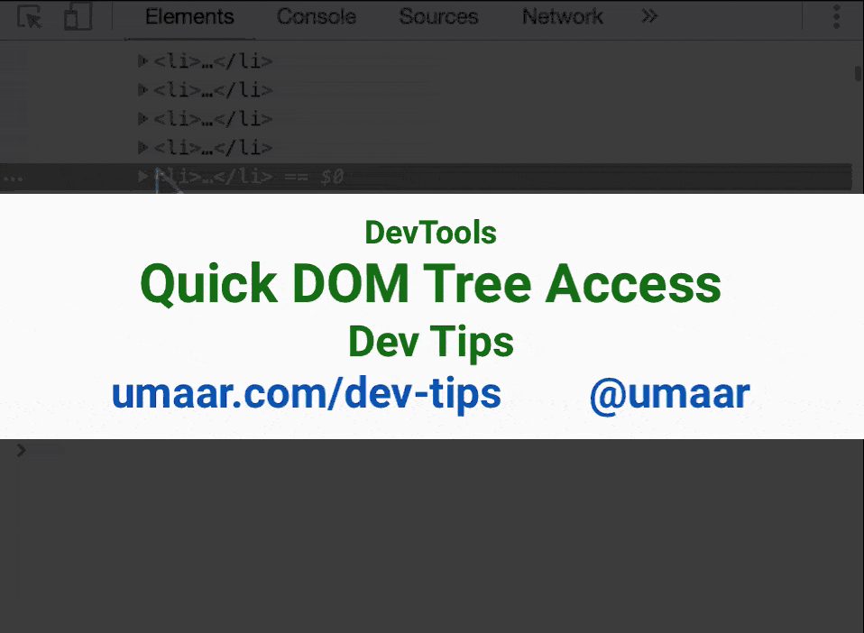Shortcuts to access the DOM in JavaScript from the Console Panel