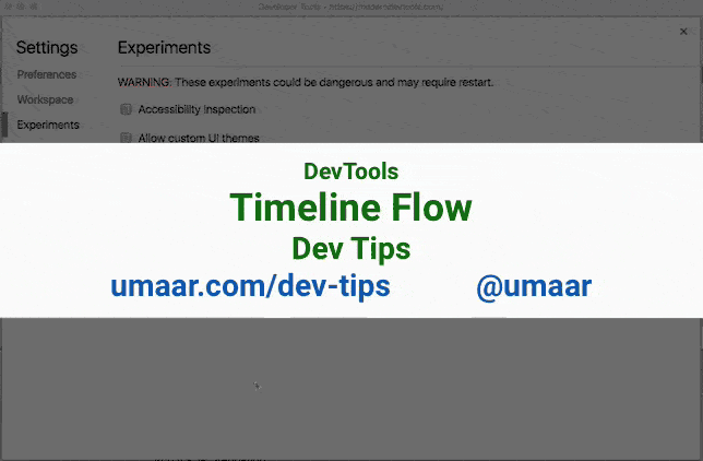 Use the Timeline Flow to better understand performance timelines