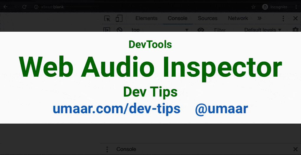 Inspect Audio with the Web Audio Inspector